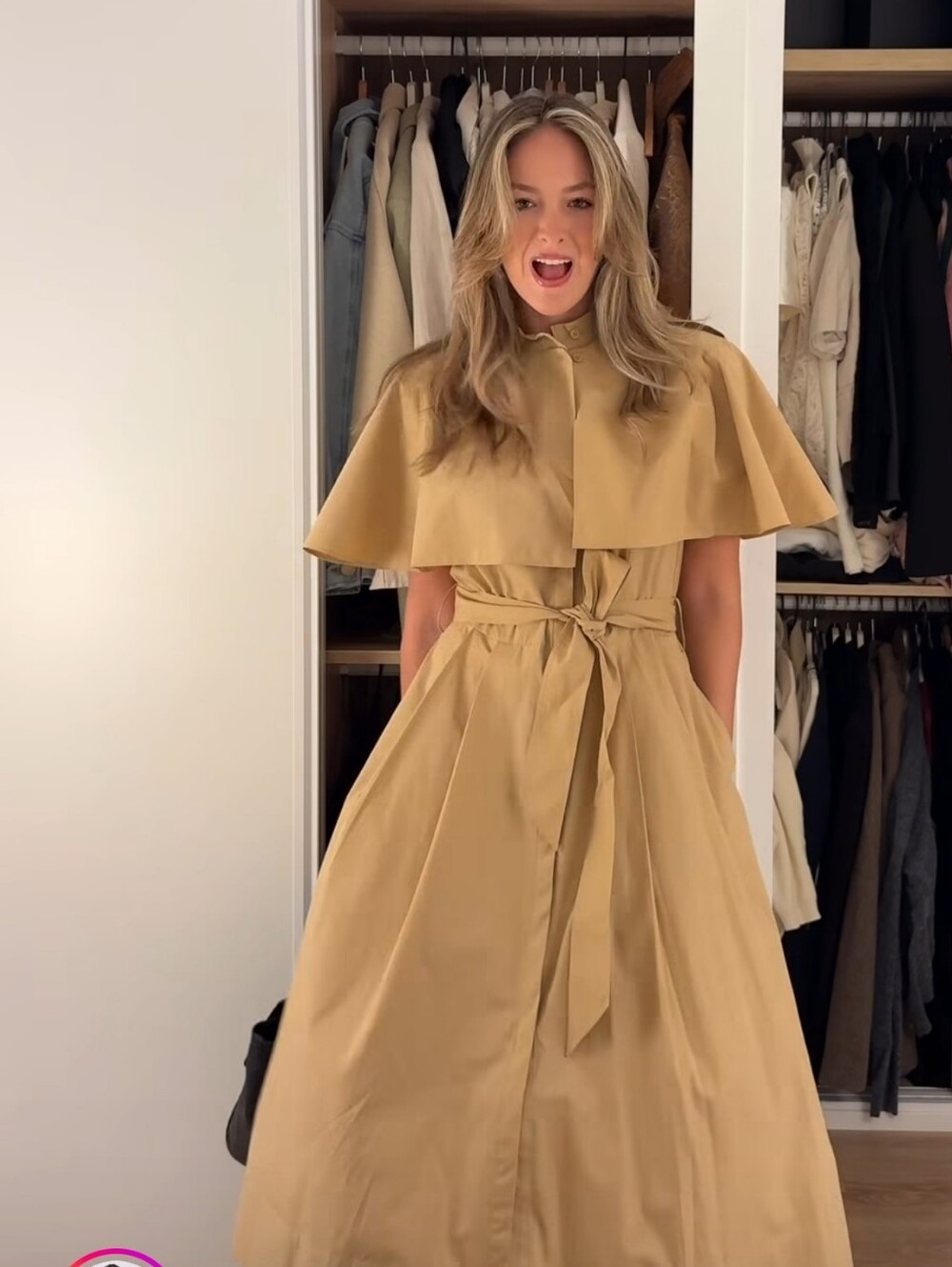 ZARA ZW COLLECTION CAPE SHIRT DRESS 4786/270/704